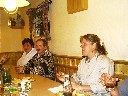 Silke beim Erfahrungsaustausch