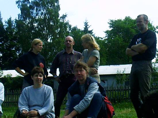 Willi, Constanze, Caroline, Florian und die Tierärztin